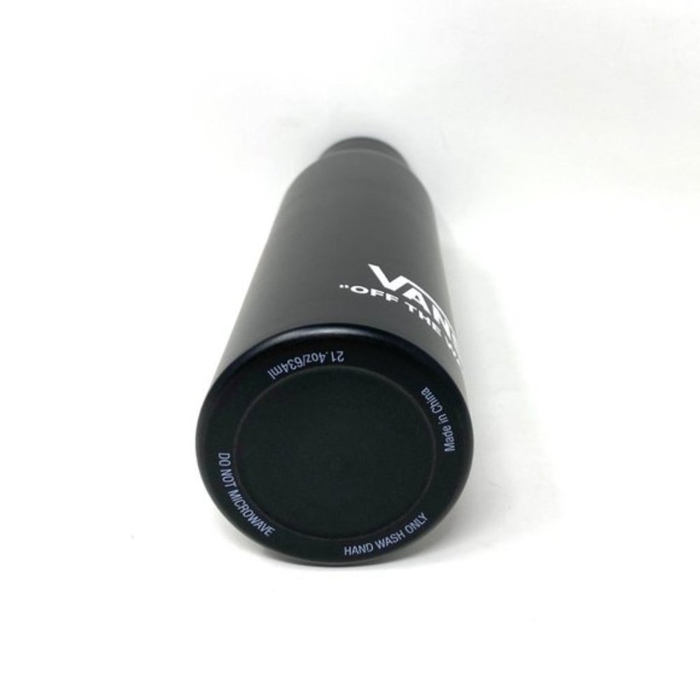 Vans Aluminum Water Bottle Skateboarding Black White Checkered VN0009M4NOA - Picture 4 of 4